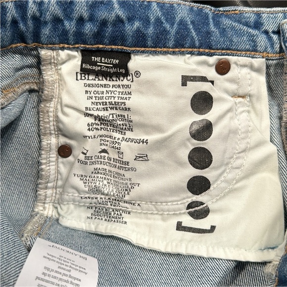 NEW Blank NYC The Baxter Straight Leg Pants - Picture 7 of 8